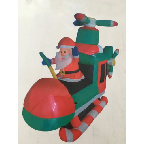  Inflatable Santa Driving Plane 150 CM (Long)